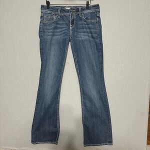 Vigoss Collection Bootcut Jeans Womens 5 Medium Wash Embellished Y2K Low Rise